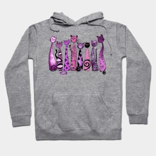 Pink cats Hoodie